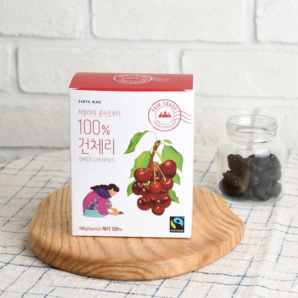 어스맨 히말라야 미네랄 빙하수를 먹고자란 건체리 4개입 (25g x 4ea)
