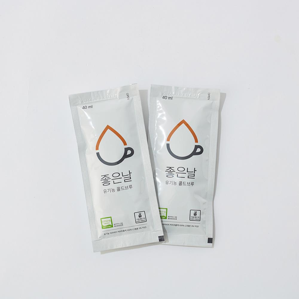 좋은날 유기농 콜드브루 파우치 40ml*12개입-성미산 좋은날 협동조합-차세대 판로플랫폼 스토어(STORE) 36.5