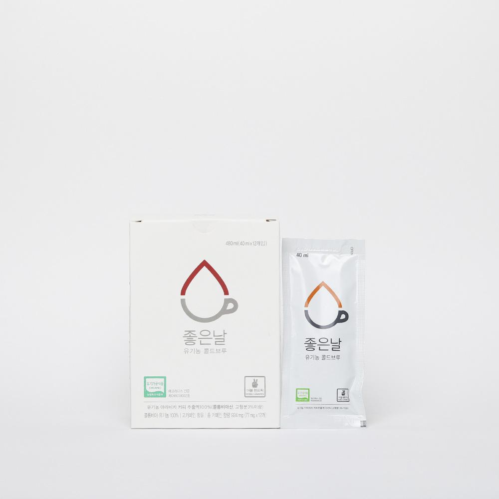 좋은날 유기농/공정무역 콜드브루 커피 파우치 선물세트 40ml*24개입-성미산 좋은날 협동조합-차세대 판로플랫폼 스토어(STORE) 36.5