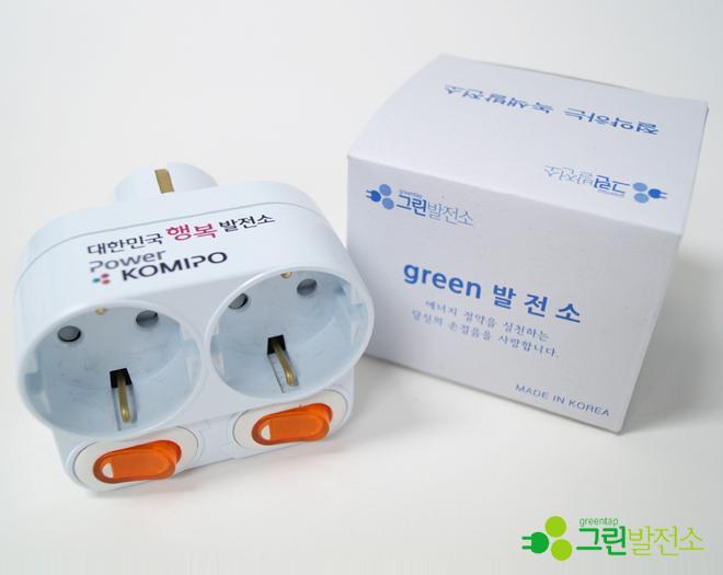 대기전력차단 절전탭 그린탭 절전2구-(주)그린발전소-차세대 판로플랫폼 스토어(STORE) 36.5