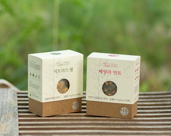 [이풀] 선물하기 좋은 향긋한 티세트, 시트러스필, 페릴라민트 (14티백)