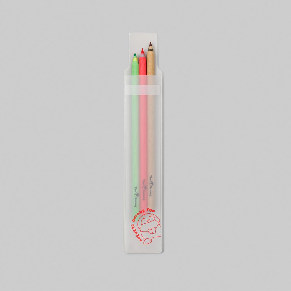 보킷 친환경문구 재생종이 연필/색연필 3pcs