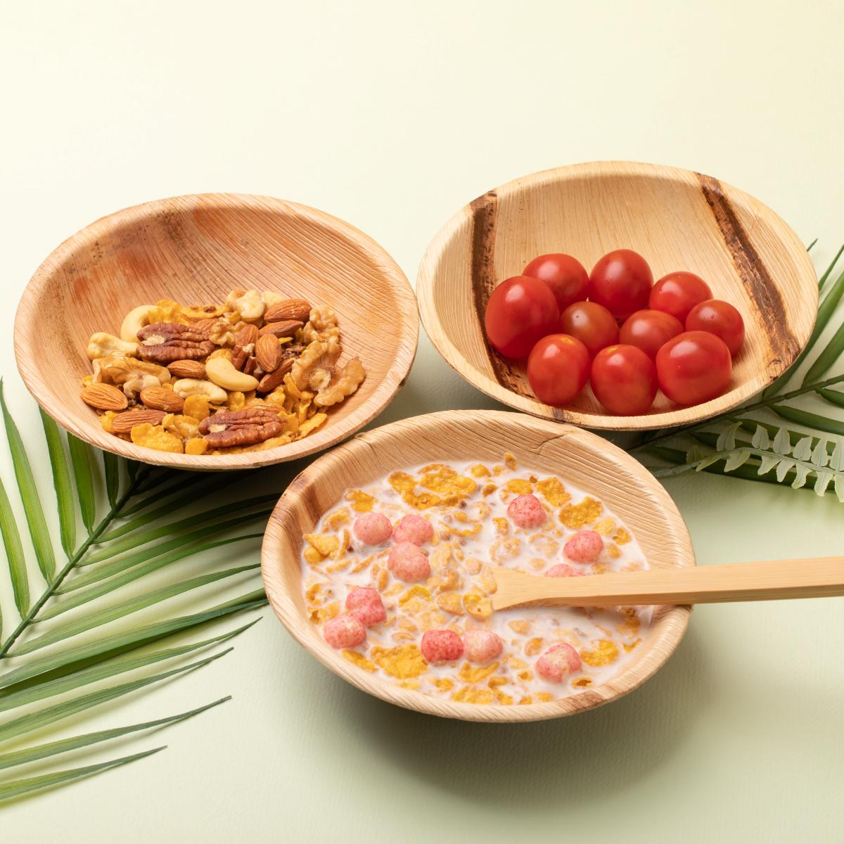 [자연상점] 나뭇잎으로 만든 친환경 제로웨이스트 생분해성 야자수잎그릇 10개입