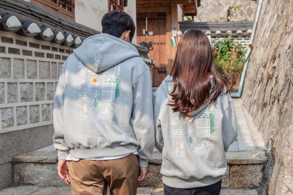 책거리 후드집업