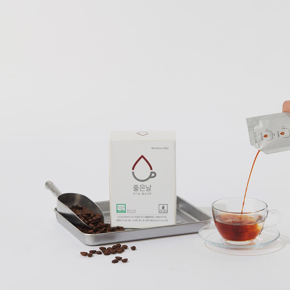 좋은날 유기농/공정무역 콜드브루 커피 파우치 선물세트 40ml*24개입-성미산 좋은날 협동조합-차세대 판로플랫폼 스토어(STORE) 36.5