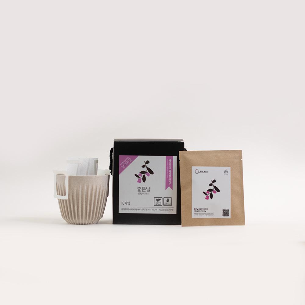 좋은날 공정무역 에티오피아 드립백 커피 10개/1박스-성미산 좋은날 협동조합-차세대 판로플랫폼 스토어(STORE) 36.5