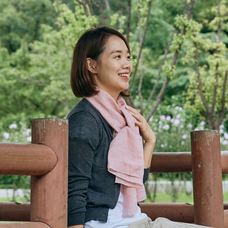 목화송이 퓨어린넨체크머플러-목화송이협동조합-차세대 판로플랫폼 스토어(STORE) 36.5