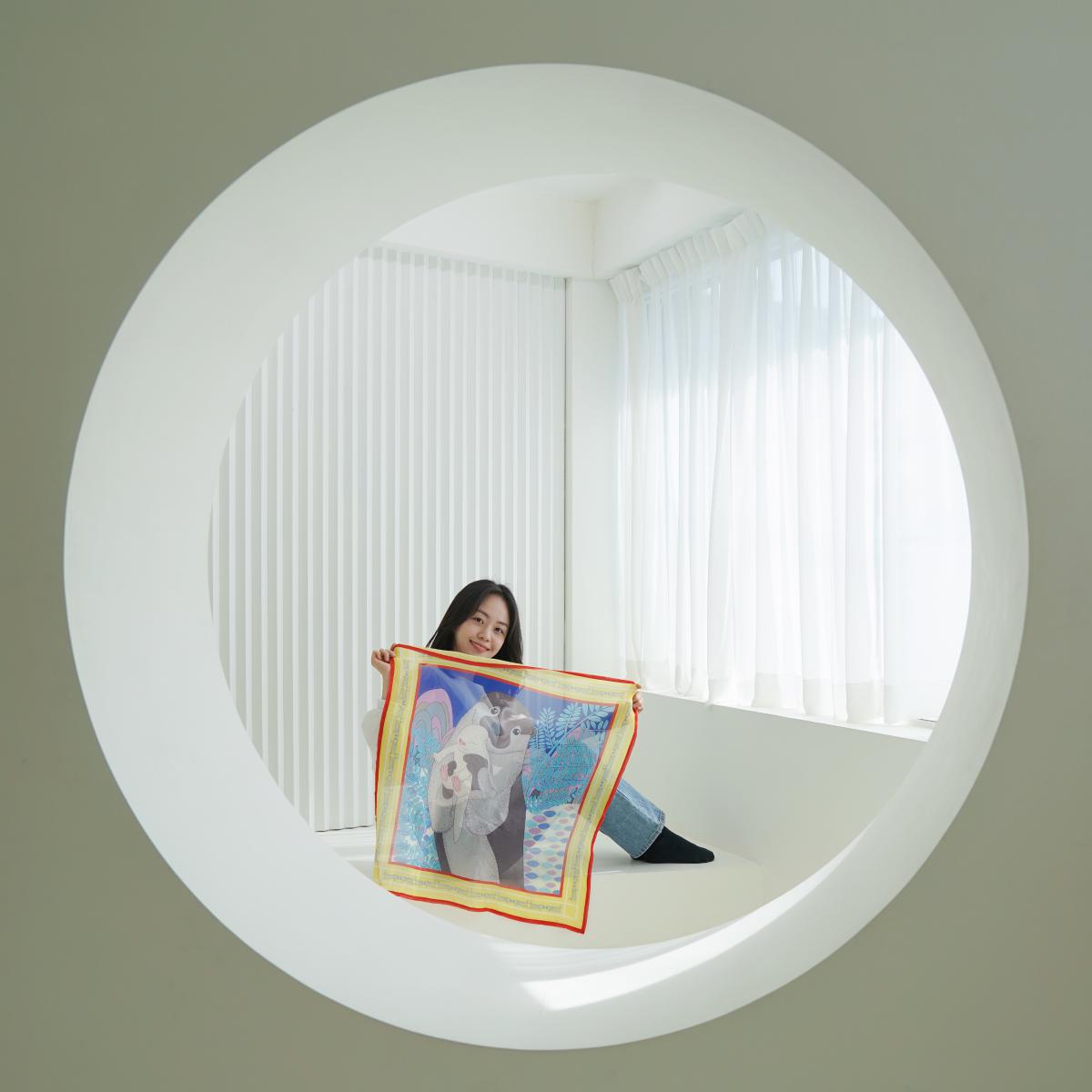 페트 업사이클 스카프 - 수달 the love-(주)터치포굿-차세대 판로플랫폼 스토어(STORE) 36.5