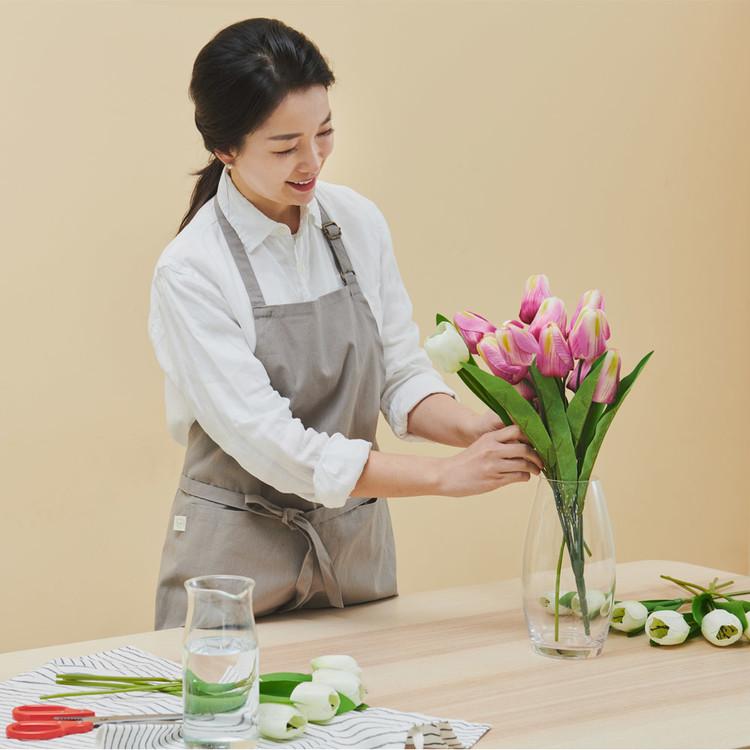 목화송이 단색 앞치마-목화송이협동조합-차세대 판로플랫폼 스토어(STORE) 36.5
