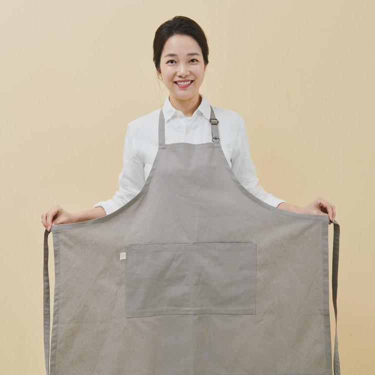 목화송이 단색 앞치마-목화송이협동조합-차세대 판로플랫폼 스토어(STORE) 36.5