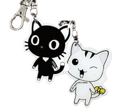 나루 양면 열쇠고리(키링, 키홀더, 가방걸이)