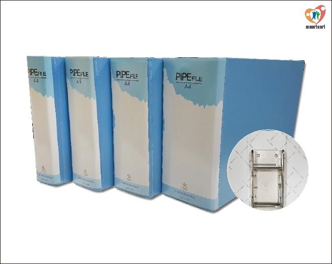 파이프바인더_사다리_2공 / 청색_9cm_가로형 