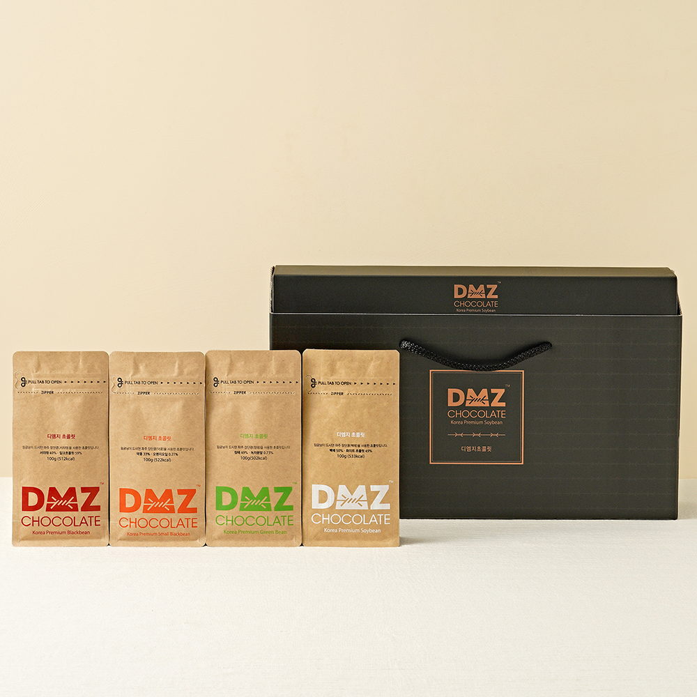 [DMZ 드림푸드] 파우치 장단콩 초콜릿 4종 선물세트-농업회사법인 디엠제트드림푸드주식회사-차세대 판로플랫폼 스토어(STORE) 36.5