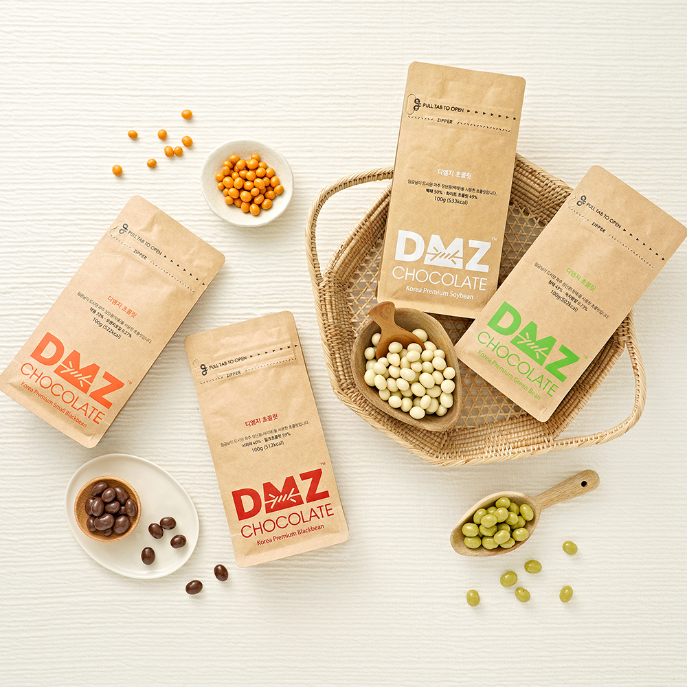 [DMZ 드림푸드] 파우치 장단콩 초콜릿 4종 선물세트-농업회사법인 디엠제트드림푸드주식회사-차세대 판로플랫폼 스토어(STORE) 36.5