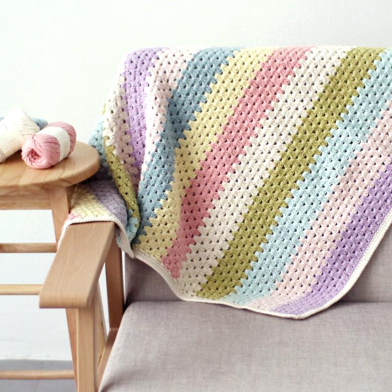 베이비 블랭킷(레인보우) DIY패키지