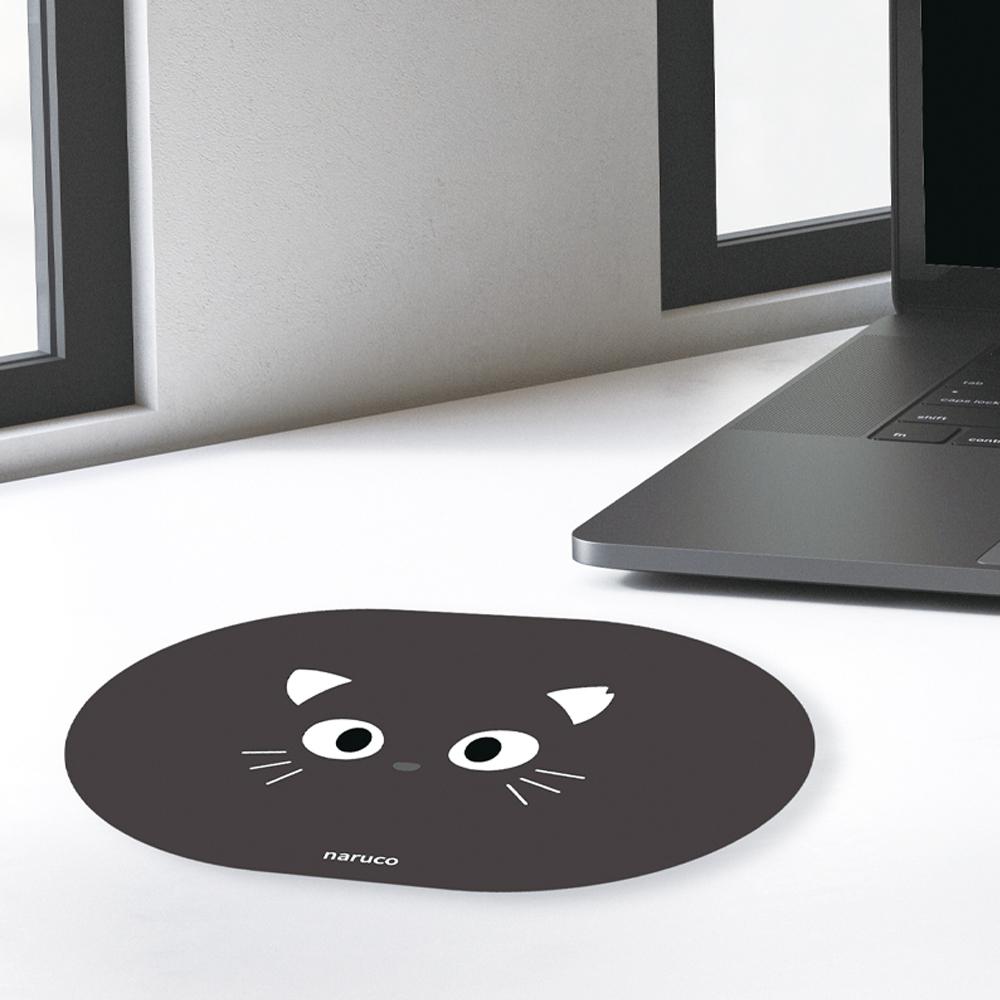 블랙캣나루 캐릭터 점착 마우스 패드