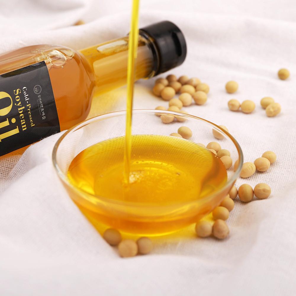 국산 프리미엄 토종 대두 저온압착콩기름 대두유 180ml+180ml