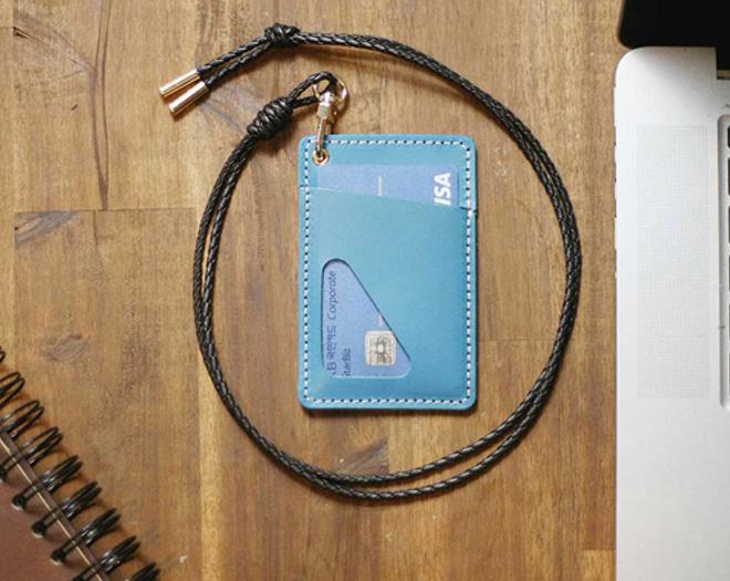 레더스쿨 가죽공예 DIY 카드 목걸이 케이스 집콕취미 키트