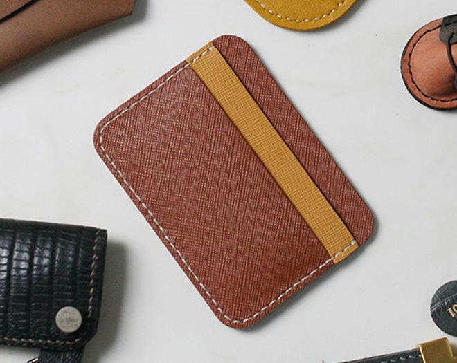 레더스쿨 슬림 카드 지갑 가죽공예 DIY 키트