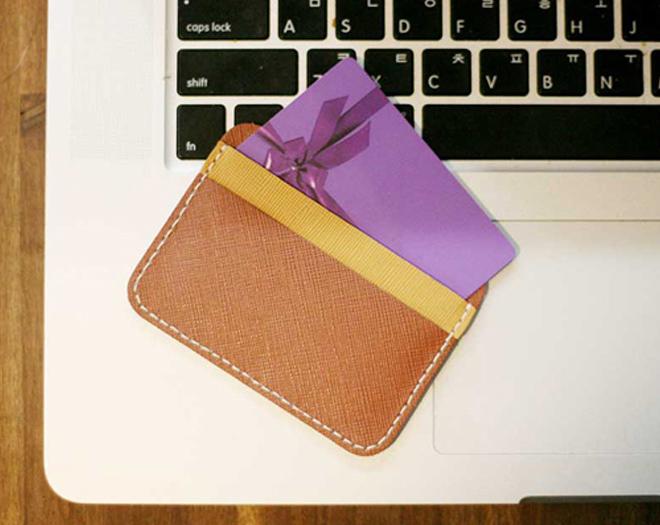 레더스쿨 슬림 카드 지갑 가죽공예 DIY 키트