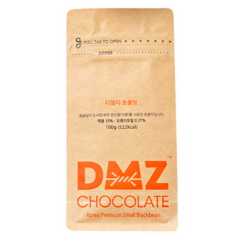 [초특가] [DMZ 드림푸드] 파우치 장단콩 초콜릿 (밀크 서리태, 화이트 백태, 녹차 청태, 오렌지 약콩) 100g