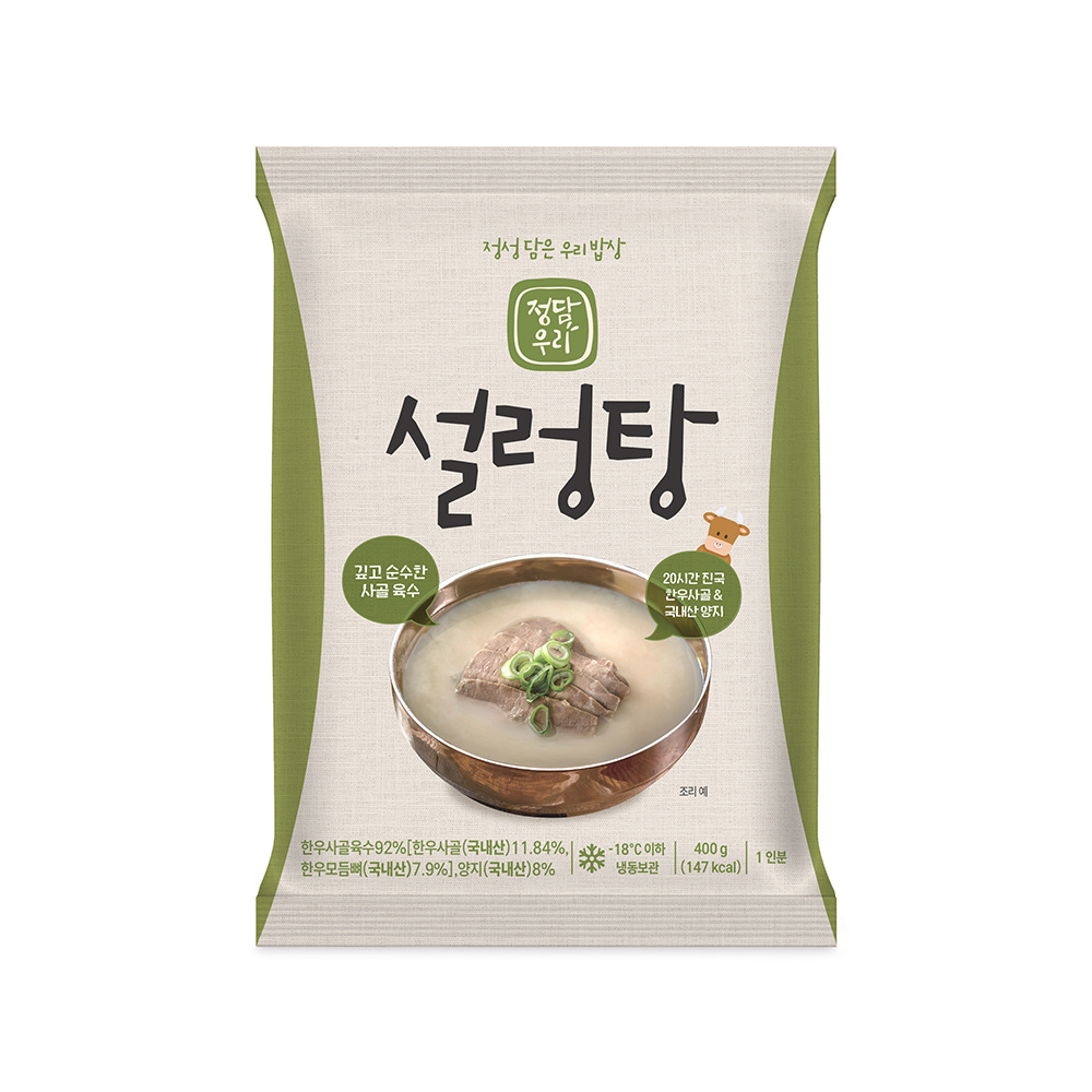 정담우리 설렁탕 (400g * 3팩)-(주)맛들식품-차세대 판로플랫폼 스토어(STORE) 36.5