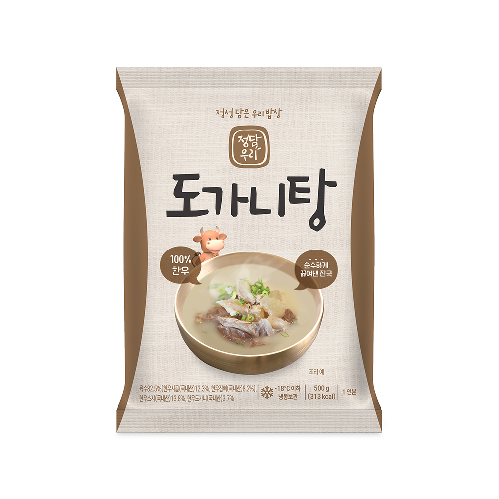 정담우리 도가니탕  (500g * 2팩)-(주)맛들식품-차세대 판로플랫폼 스토어(STORE) 36.5