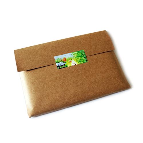 노트폴리오_초가집_비건레더_친환경 한지 커버_주문제작