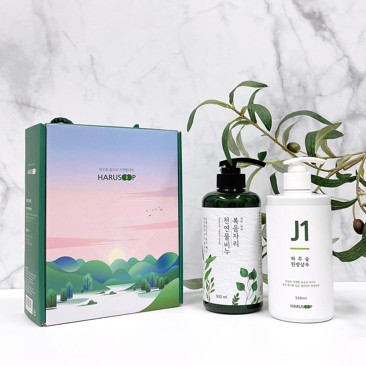 하루숲 어성초비누+샴푸바+편백괄사 3종 선물세트 제로웨이스트 욕실 패키지-사회적협동조합경기시흥작은자리지역자활센터-차세대 판로플랫폼 스토어(STORE) 36.5