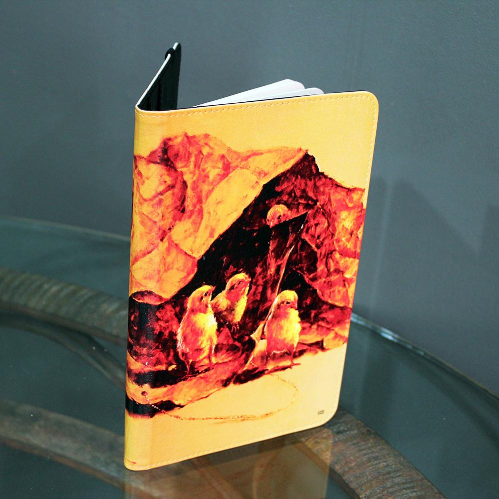 노트폴리오_노트패드_오근피지_비건레더_친환경 한지 커버