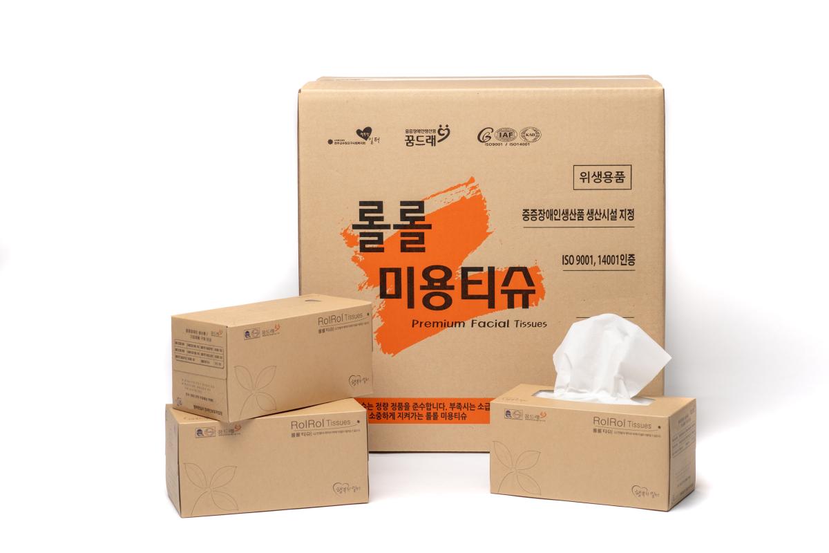 롤롤 미용각티슈 250매*24각-행복한일터-차세대 판로플랫폼 스토어(STORE) 36.5