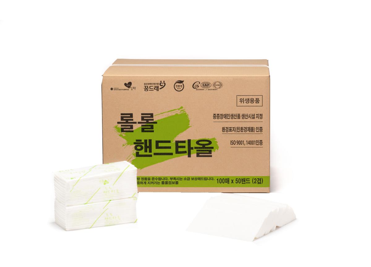 롤롤 핸드타올 절약형 5000매-행복한일터-차세대 판로플랫폼 스토어(STORE) 36.5