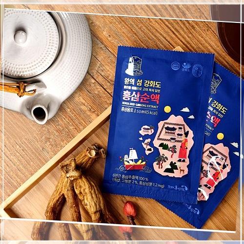 왕의섬 강화도 홍삼순액 50ml x 30포-고려홍삼원 주식회사-차세대 판로플랫폼 스토어(STORE) 36.5