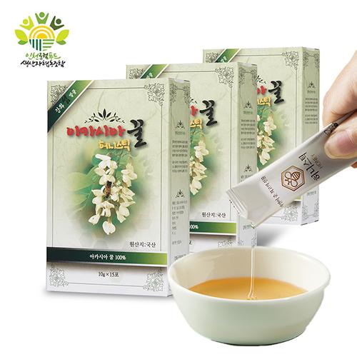 [인천로컬푸드]  강화 벌꿀 허니스틱 10g x 15포, 3개입