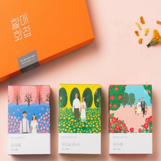 할매화첩 건강꽃차3종-화이통협동조합-차세대 판로플랫폼 스토어(STORE) 36.5