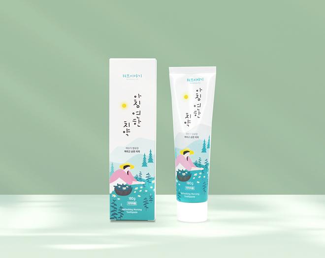 아침연한 허브 치약 의약외품 무불소 임산부 치약-허브이야기-차세대 판로플랫폼 스토어(STORE) 36.5