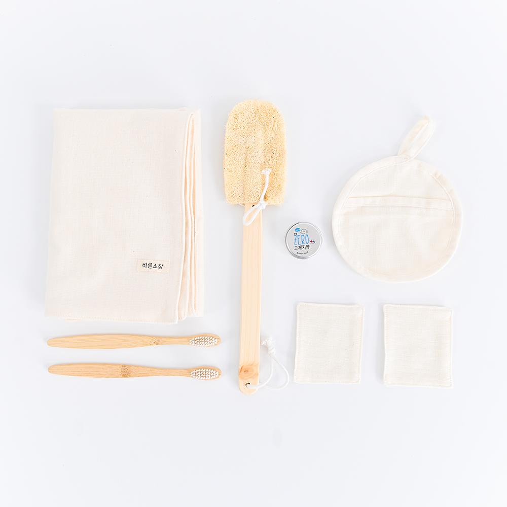 [퀸비스토어] 제로웨이스트 집들이선물 욕실 7종 세트