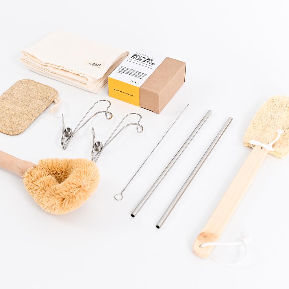 [퀸비스토어] 제로웨이스트 집들이선물 주방용품 9종 세트-주식회사 퀸비스토어-차세대 판로플랫폼 스토어(STORE) 36.5