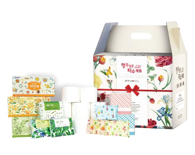 행복담은티슈세트(화장지,선물세트)-피플인스