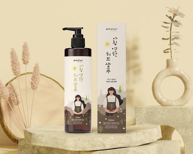 아침연한 허브 샴푸 탈모기능성 식약처 인증 임산부 헤어 케어-허브이야기-차세대 판로플랫폼 스토어(STORE) 36.5