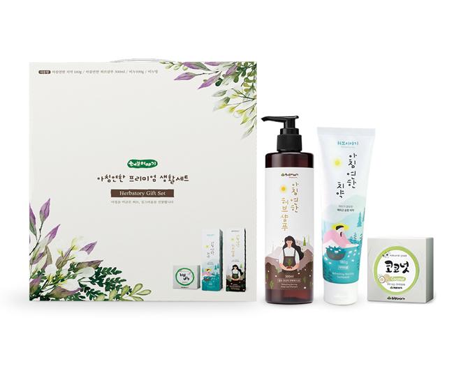 아침연한 프리미엄 생활세트 샴푸 치약 비누 세트-허브이야기-차세대 판로플랫폼 스토어(STORE) 36.5