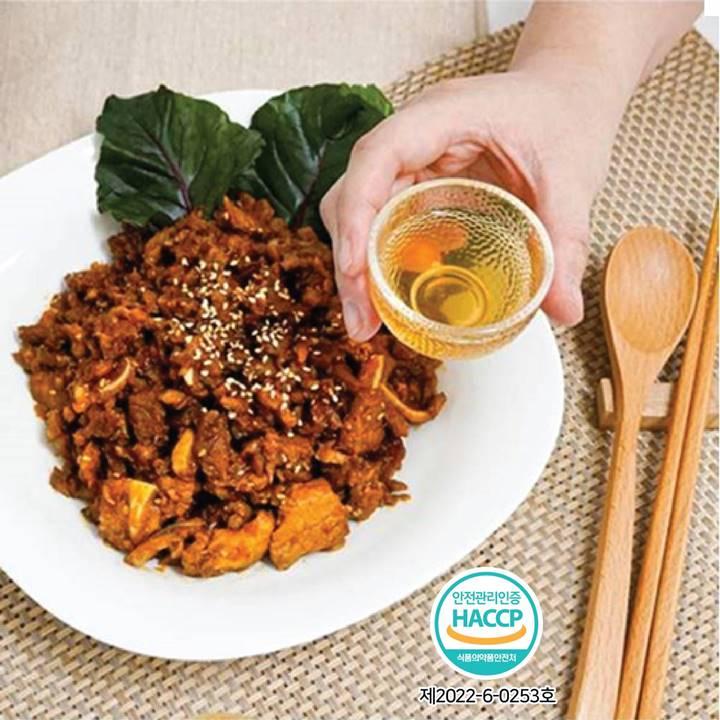 특허출원한 약선푸드 불향 돼지오돌뼈 숯불구이 220g 1팩 (매운맛, 순한맛) 옵션택1-약선푸드 협동조합-차세대 판로플랫폼 스토어(STORE) 36.5
