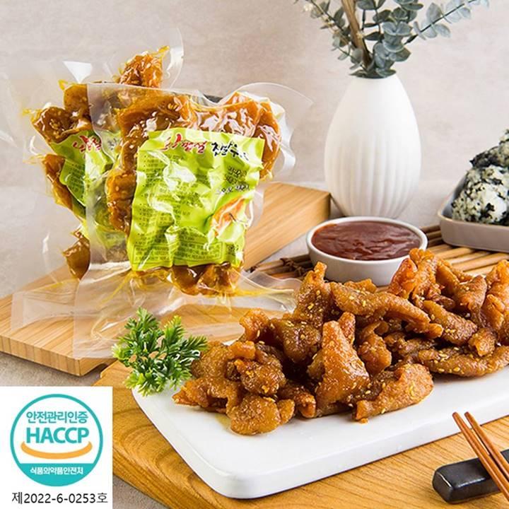[특허] 약선푸드 바삭 쫄깃한 닭껍질 숯불구이 / 찹쌀구이 (옵션택1) 150g 5팩 +찍어먹는소스5개-약선푸드 협동조합-차세대 판로플랫폼 스토어(STORE) 36.5
