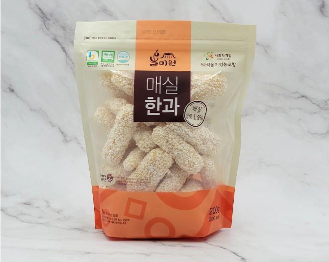 매실한과 유과(지퍼백)-백석올미영농조합법인-차세대 판로플랫폼 스토어(STORE) 36.5