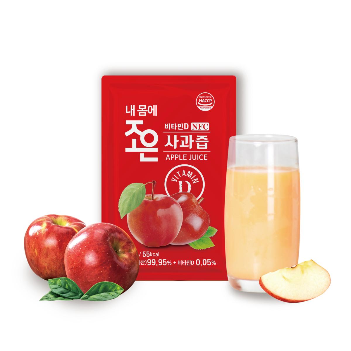 NFC 착즙 비타민D 사과즙 100ml 30포