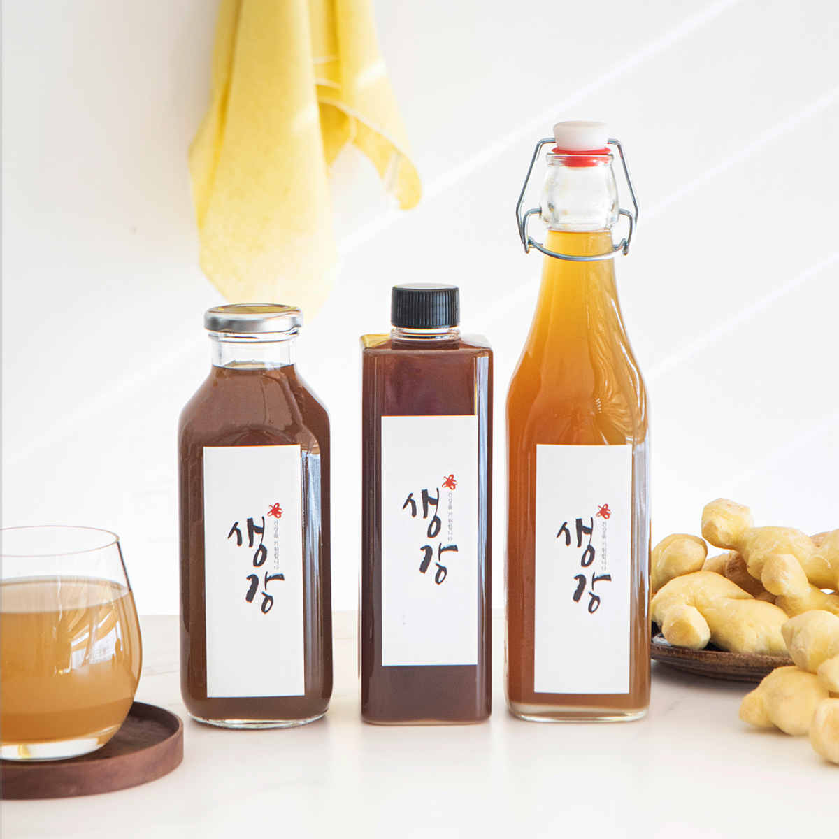 담아요 수제생강청 천연당/고이아사원당으로 만든 생강착즙 원액