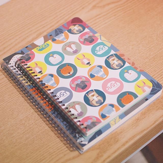 [Just Friends] 유선 트윈링 노트 M,L (소매)