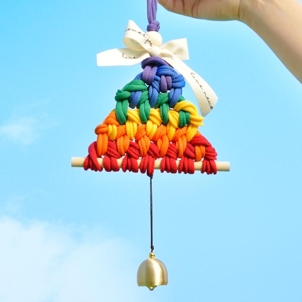 DIY 무지개 도어벨 만들기 업사이클링 키트 양말목 공예 만들기재료 아트앤허그-주식회사 아트앤허그-차세대 판로플랫폼 가치장터
