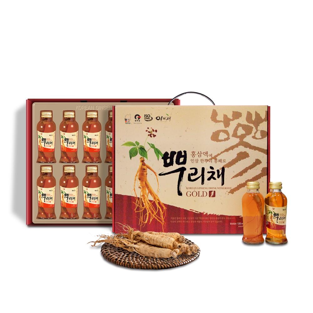 홍삼액에 인삼이 뿌리채 120ml × 12병