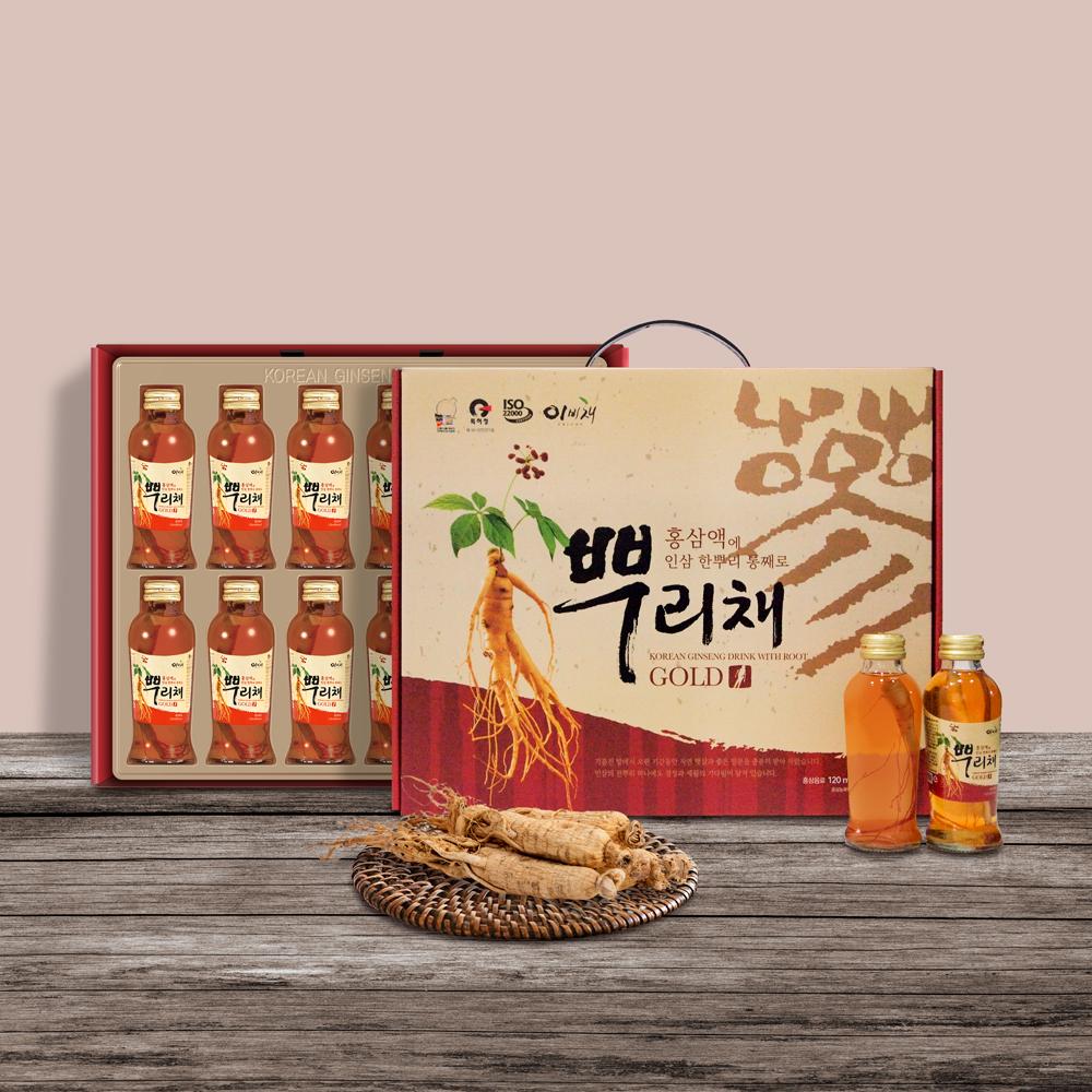 홍삼액에 인삼이 뿌리채 120ml × 12병